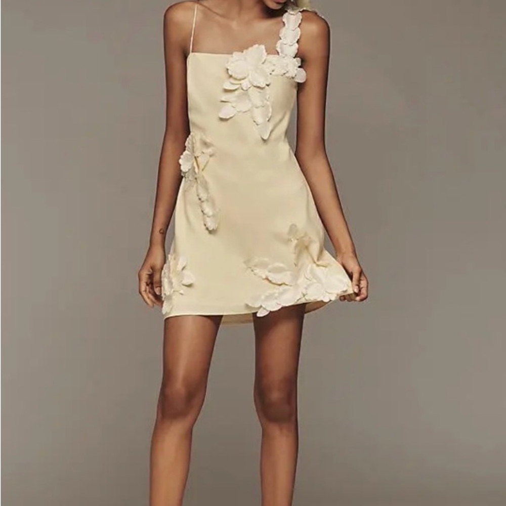 Butter Yellow Floral Dress - Picture 5 of 5
